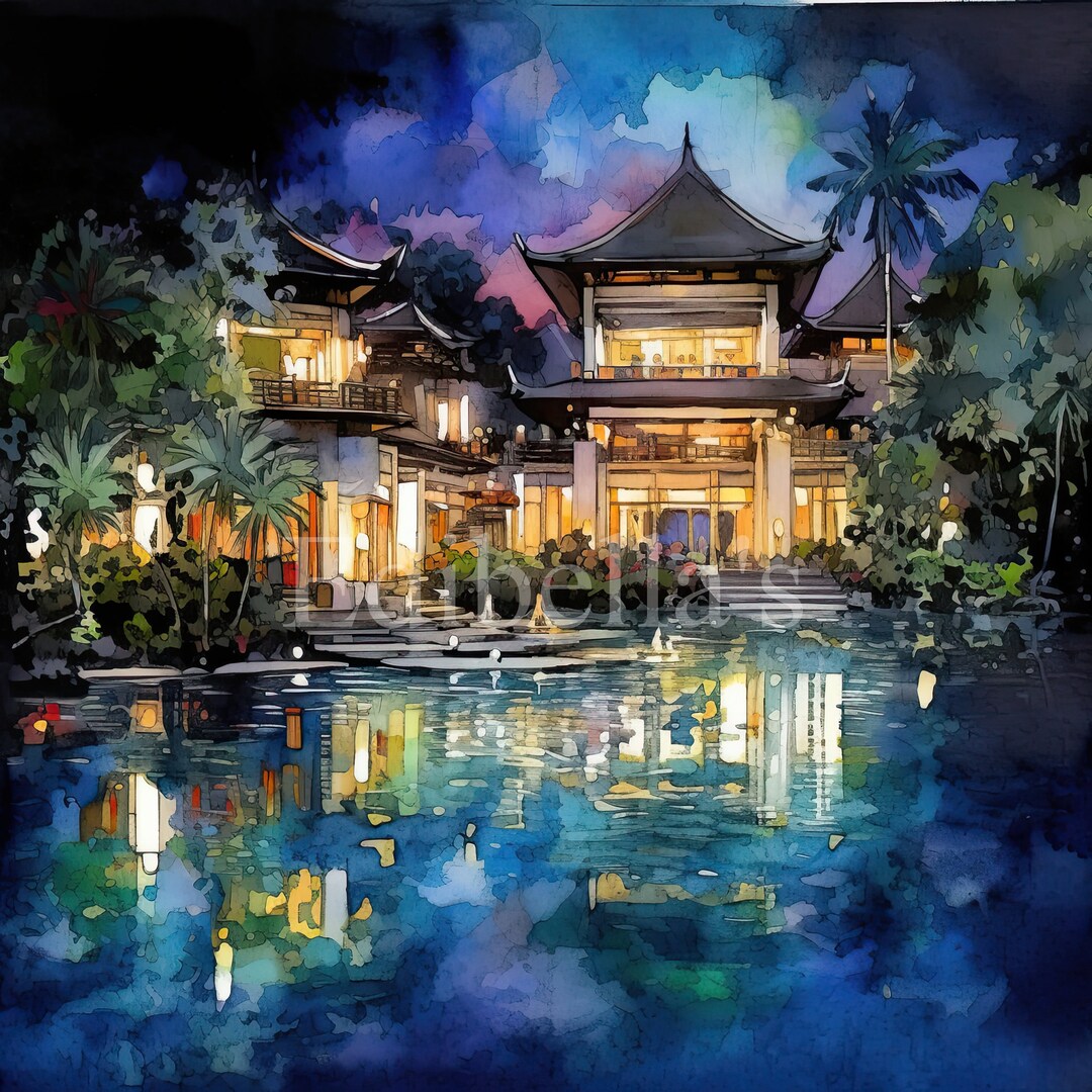 Bali Set of 10 Clipart Bundle High Quality Pngs and Jpegs Digital