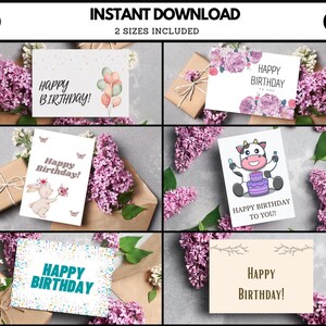 Cartão de feliz aniversário, cartão de aniversário para homens, convite de aniversário, cartão de felicitações, ideia de presente para ela, para impressão, personalizado