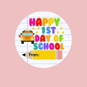 Happy First Day of School Stickers, Back to School Stickers, Back to School Stickers, Teacher Stickers, School Stickers, Welcome Back