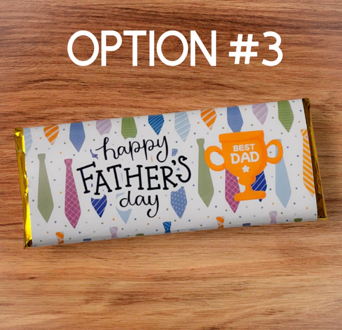 Set of 12 Personalized Hershey's Father's Day Chocolate Bars, Milk — free download