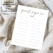Guest Sign in Sheet Digital Instant Download 8.5x11 Page - Etsy