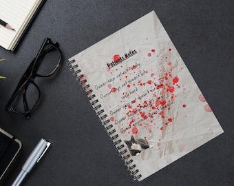 Funny Veterinary Notebook, Quirky Gift for Vet Staff