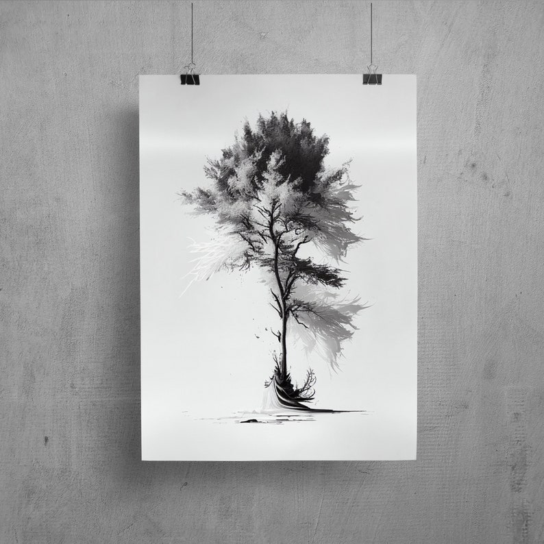 Printable Tree Poster for Home Decor Nature Decor Instant Download ...