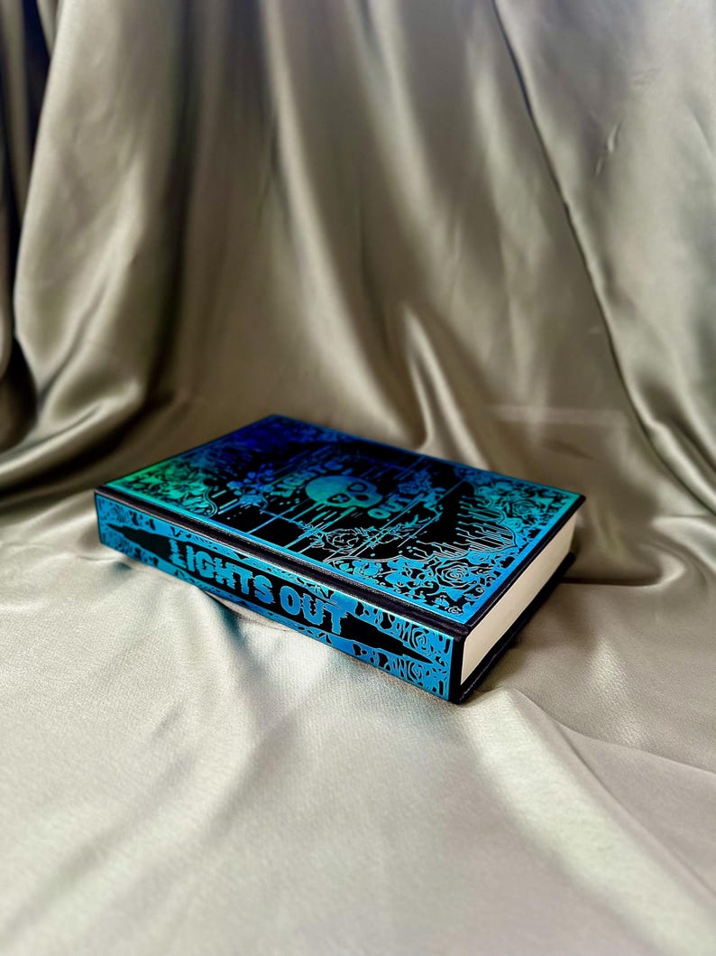 Bookbind Blue Lights Out: Bookbind by Navessa Allen- Custom Bookbind With Holographic ...