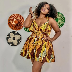African Print Infinity Romper, Ankara Infinity Romper, African Short Infinity Romper, Ankara Romper, African Print Rompers, Infinity Shorts.