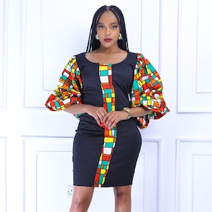 Ankara Puff Sleeve Etsy