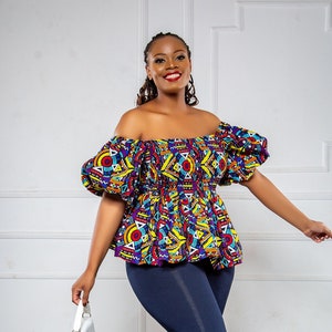Nice ankara tops hotsell