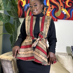 Latest ankara top peplum top