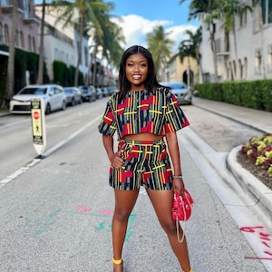 Ankara short and top styles cheap for ladies