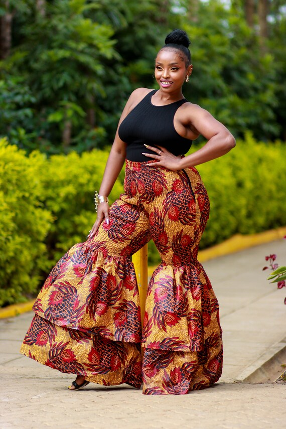 African flare pants best sale