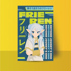 Frieren Art Print | Sousou no Frieren Poster | Frieren: Beyond Journey&#39;s End Poster 11x17