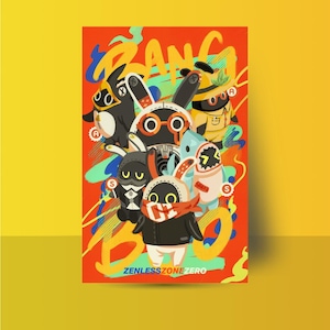 Bangboo, Zenless Zone Zero ZZZ Large Print Poster | Anime Art Print Wall Art