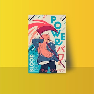 Chainsaw Man Poster | Power Art Print | Physical Print 11x17 | CSM Art Poster