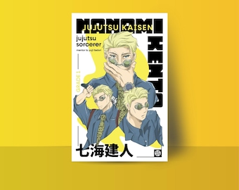 Kento Nanami, Jujutsu Kaisen, Póster Artístico de anime (11x17)