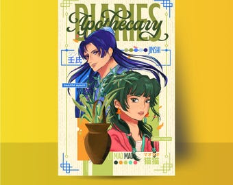 Mao Mao and Jinshi | Apothecary Diaries Large Print Poster | Anime Art