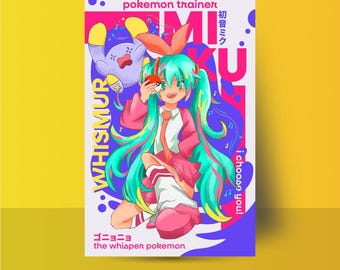 Hatsune Miku Poster | Vocaloid art Print