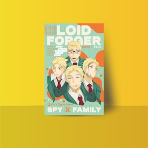 Loid Forger, Spy X Family Large Print Poster | Anime Art Print Wall Art