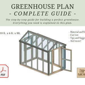 DIY Greenhouse PDF – Wooden Framed Garden Building. Easy to Build!