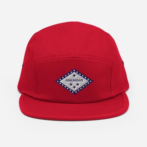 Arkansas State Flag Five Panel Cap