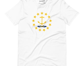 T-shirt met vlag staat Rhode Island