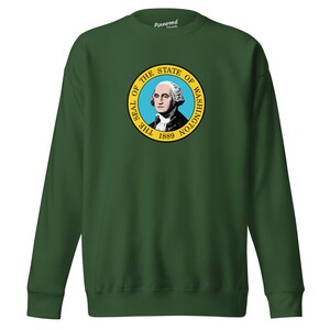 Washington State Flag Unisex Premium Sweatshirt