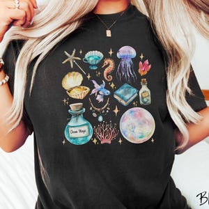 The Magical Mermaid Siren Comfort Colors Shirt, Nautical Tee-shirt, Mermaid Potion, Summer Gift, Magic Mermaids