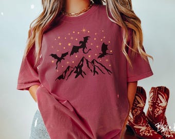 The Black Dragons Comfort Colors Shirt, Fantasy Book Tee, Romantasy Gift T-Shirt, Bookish Dragon Tee, Fantasy World Tee