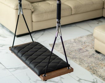 Luxurious Handmade Indoor/outdoor Extra Large 32x14inches Swing for Adults and older children.