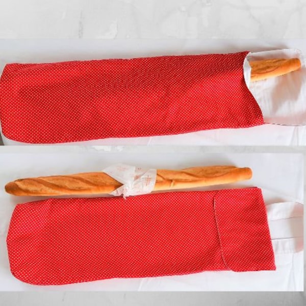 Sac à pain - Sac de conservation pour baguettes - Rangement pour le pain - Sac de courses