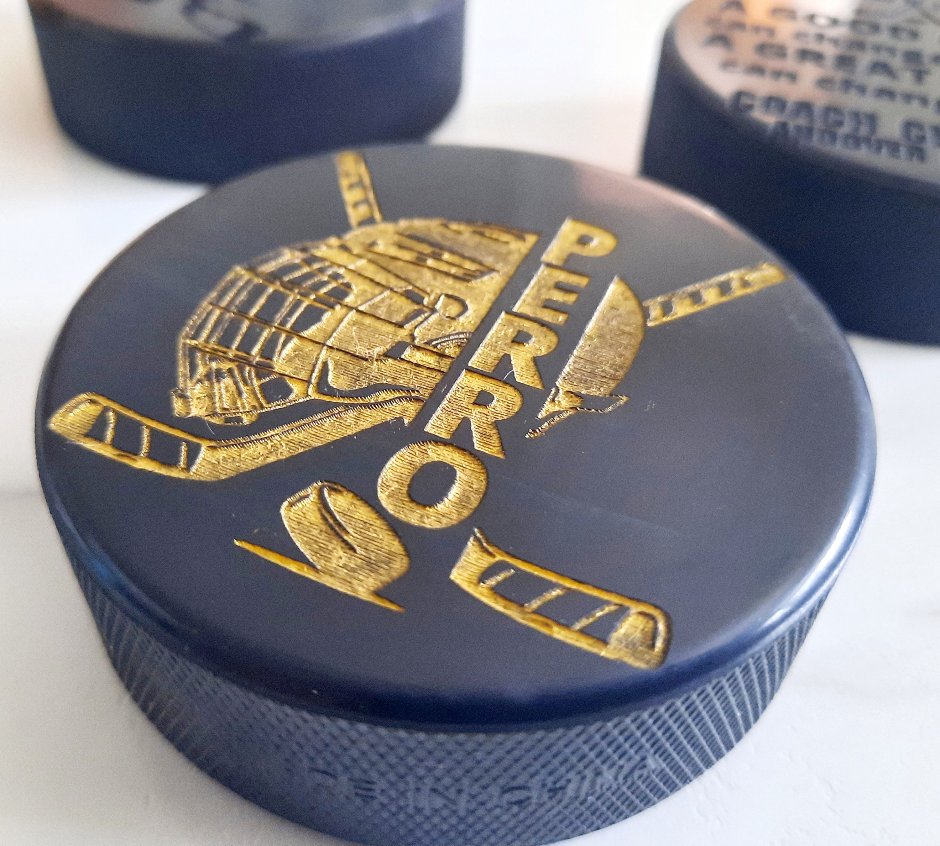 Personalized Hockey Pucks Coach Gifts Hockey Pucks Engraved Etsy