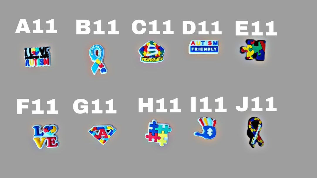 Autism Awareness Croc Charm Puzzle Piece Jibbitz Etsy