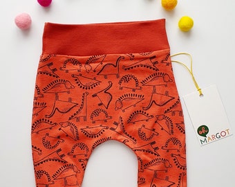 BABY/TODDLER LEGGINGS | dinosaur 0-4 years | baby trousers | handmade trousers | new baby gift | handmade to order