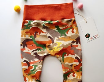 BABY/TODDLER LEGGINGS | rainbow dinosaurs 0-4 years | baby trousers | handmade trousers | new baby gift | handmade to order