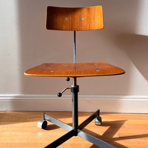 SOLD MidCentury Modern Kevi Task Desk Chair by Jorgen Rasmussen