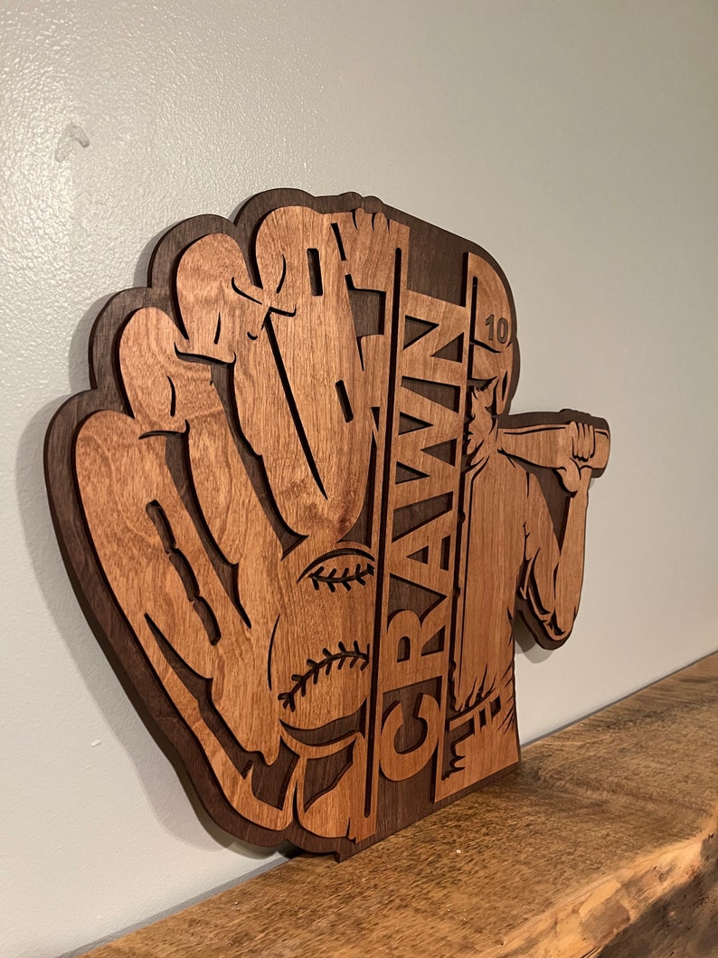 Baseball Team Signage / Baseball Player Plaque / Sports Decor Etsy