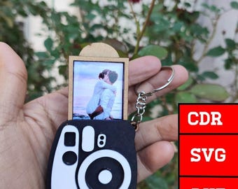 Vector - Camera keychain with photo (child-sized photo 2.5x3cms)
