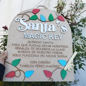 Vector Llave magica para santa