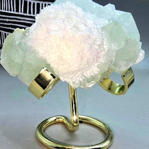 Mordenite Ball & Green Cubic Apophyllite | Raidiating Aggregates | High Quality | Maharashtra, India