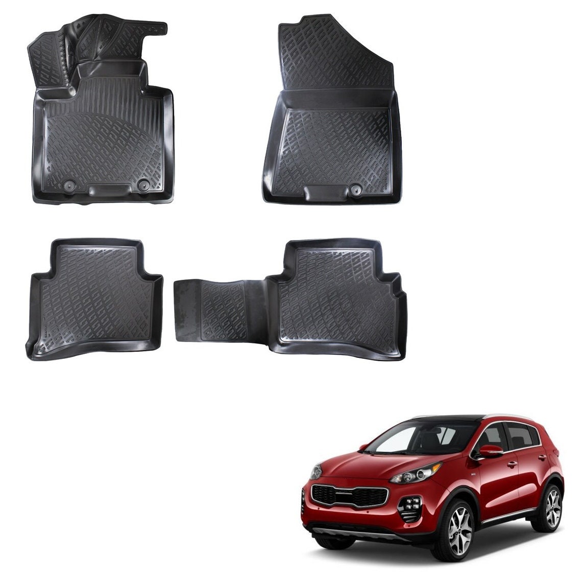 Barres de toit transversales KIA SPORTAGE IV QL 2016 2017 2018 2019 2020