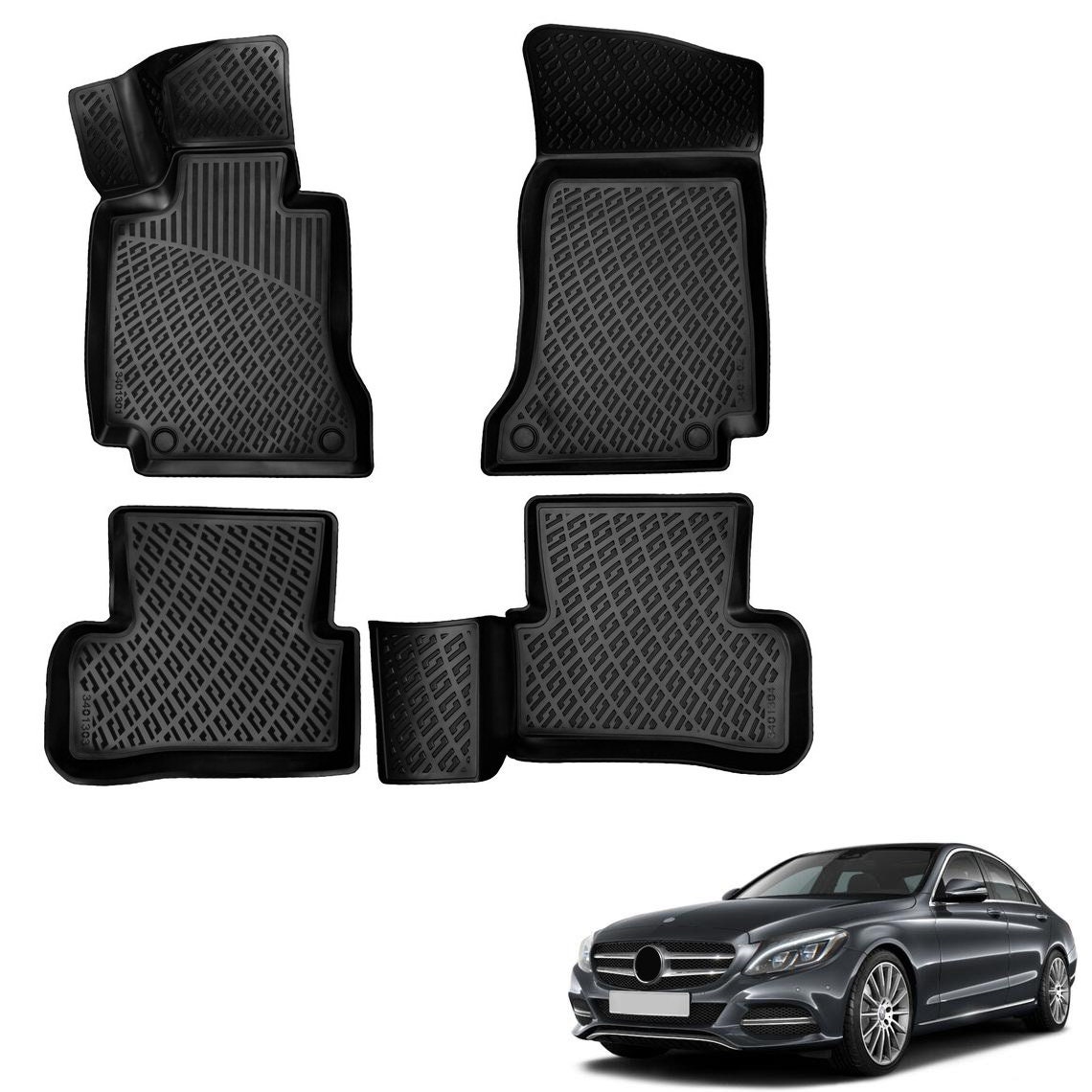 Travel bag set Mercedes-Benz C-Class (W205) 2014-2021 4-door saloon