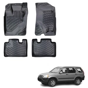Fits Honda CR V 2002 2006 Floor Mats Front Rear All Wheather