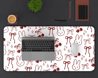 Tappetino da scrivania Miffy-Bunny & Bow: grande tappetino per mouse in neoprene