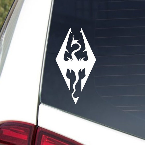 Skyrim Logo Vinyl, Elder Scrolls Stickers, Skyrim Gifts, Greybeard Laptop, Video Game Merch, Skyrim Gift Ideas