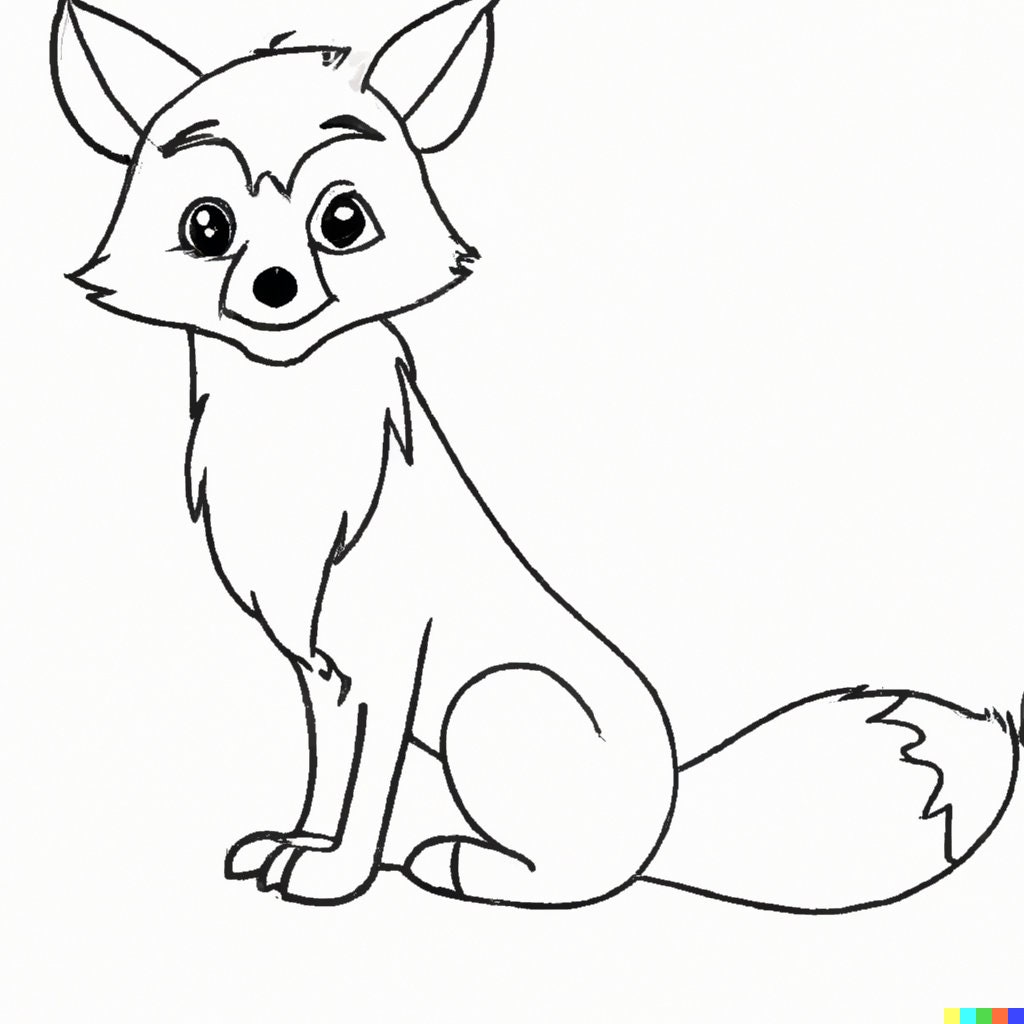 Fox Drawing for Kids - Etsy