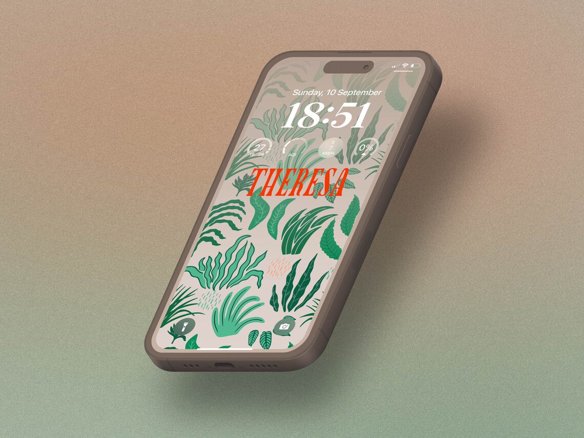 Custom iPhone Wallpaper Pack of 3 Phone Background Personalised With