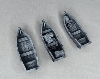 3 small boats