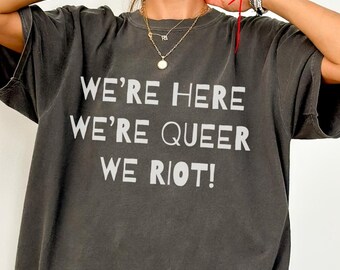 Comfort Colors Queer Pride Shirt: LGBTQ Unisex Tee
