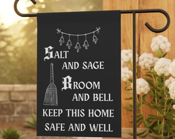 Home Blessing Garden Flag: Witchy Housewarming Gift