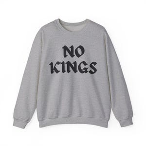 Sudadera No Kings: Suéter FDT No Kings In America Sport Grey