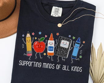 Minds of All Kinds SPED Teacher Shirt: Comfort Colors Funny Back to School Tshirt